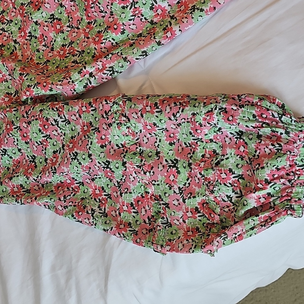 Vineyard Vines Pink and Green Floral Dress - Picture 5 of 11